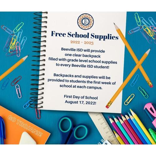 Beeville ISD school supply list, clear bag policy Education