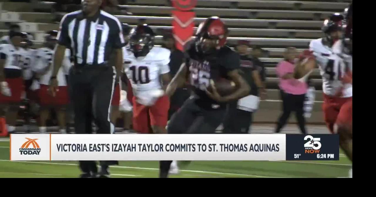 Victoria East's Izayah Taylor commits to St. Thomas Aquinas College