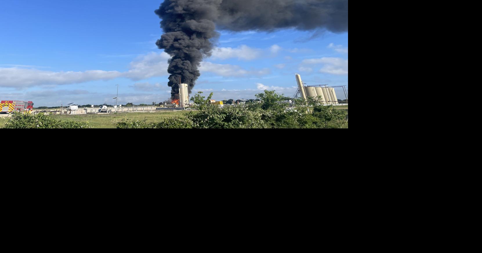 Emergency responders put out oil fire following explosion | News ...