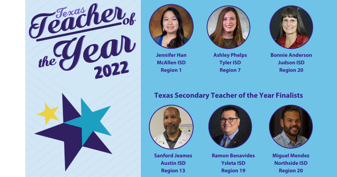 Six Educators Named Finalists for 2022 Texas Teacher of the Year ...