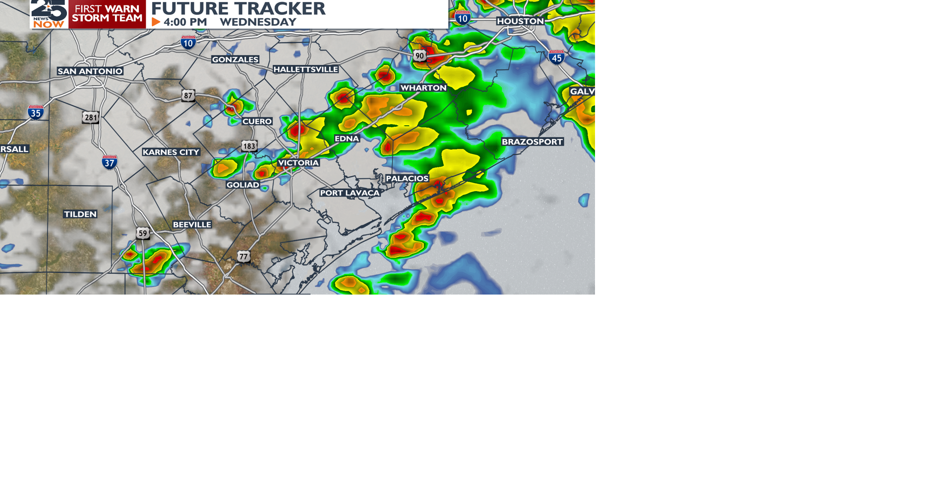Scattered showers next several days