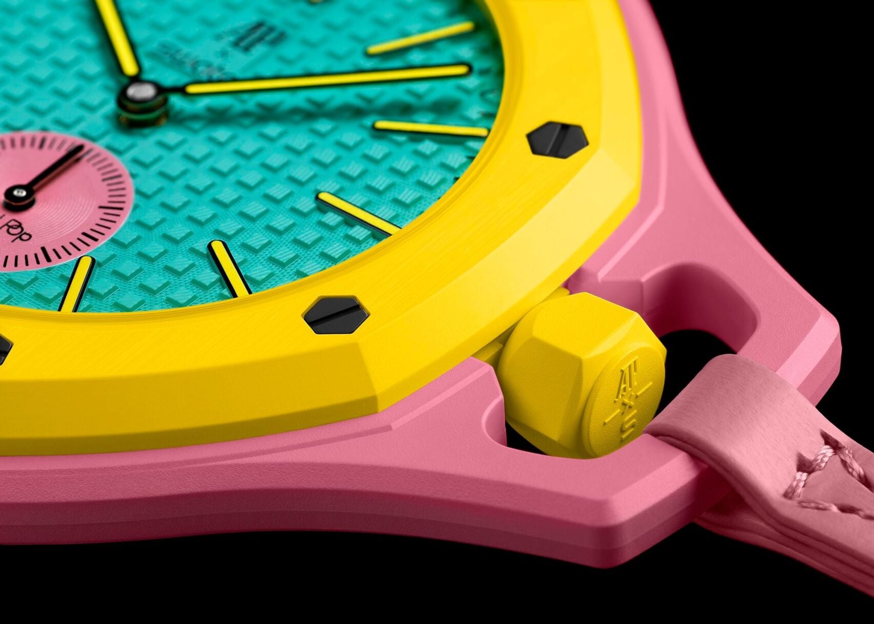 時計 Swatch Audemars Piguet  Pink Yellow Swatch and Audemars Piguet's 'high-low' collab sparked a frenzy