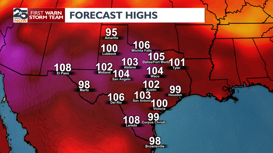 Triple digit heat with some hope for weekend | Weather ...