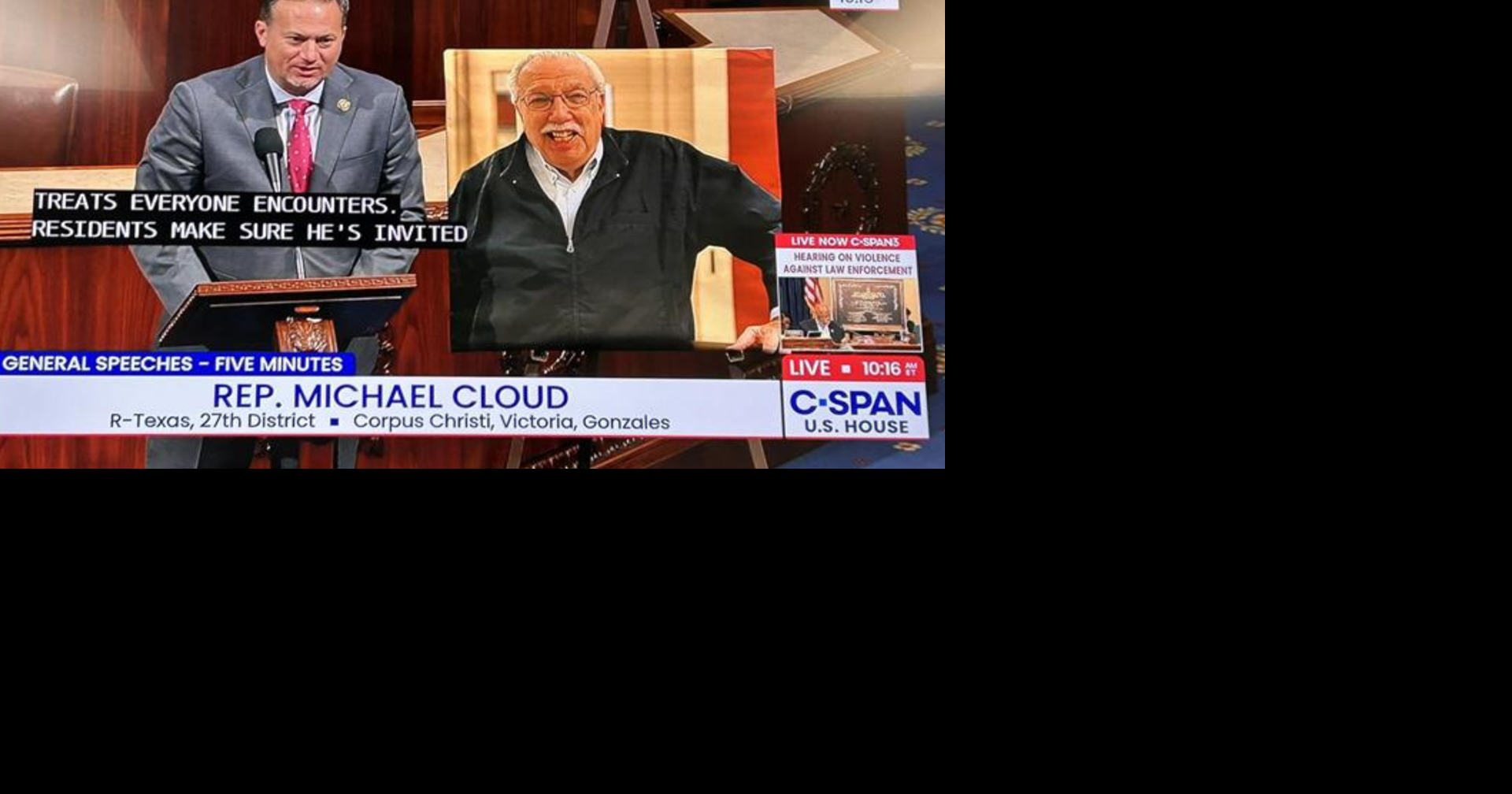 Cloud honors Brother Gary Moses on U.S. House floor