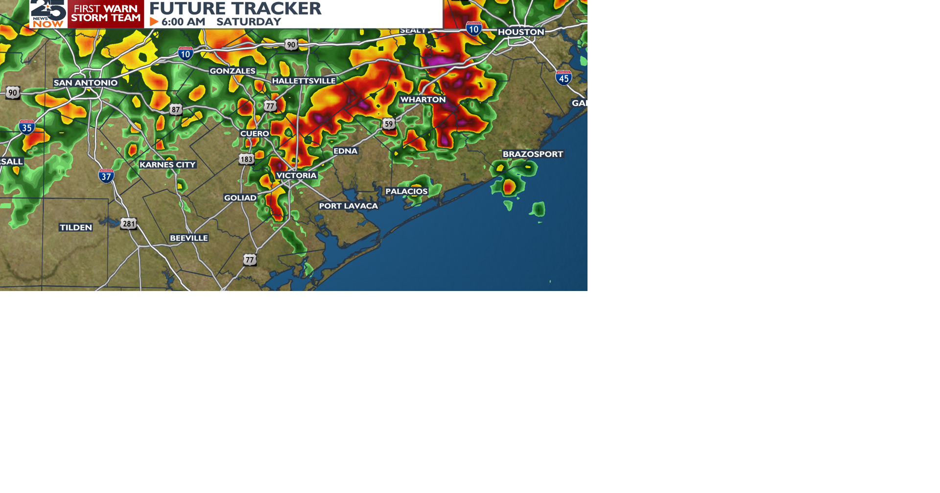 Severe weather threat tomorrow morning