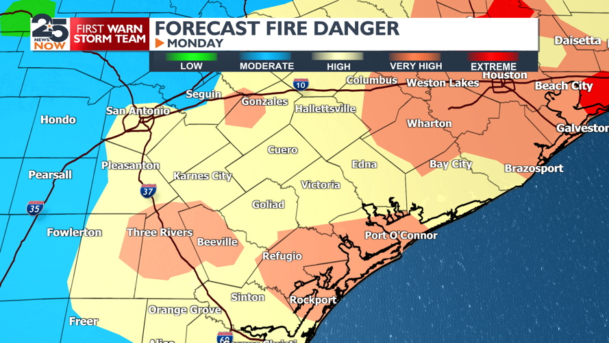 Cold front tonight with high fire risk tomorrow | Weather ...