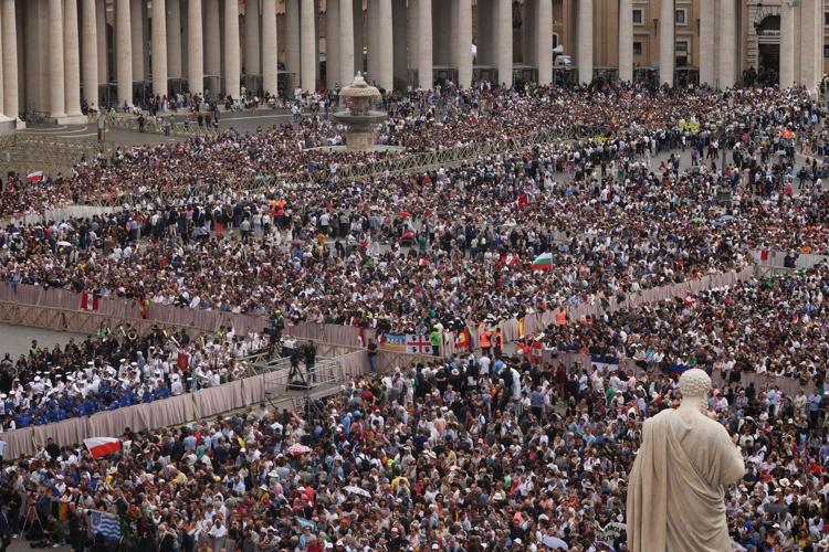‘Never again war!’ Pope Leo calls for peace in Ukraine and Gaza in first Vatican address since his election