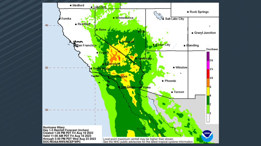 Once in a lifetime California storm News