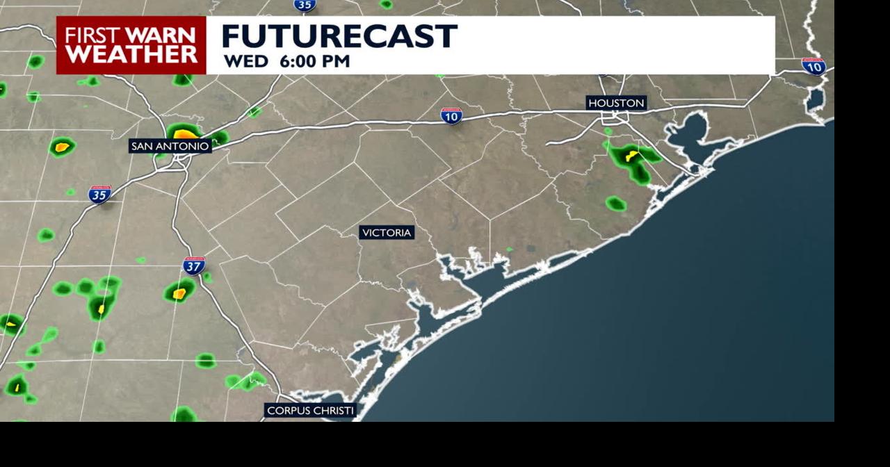 Scattered thunderstorms to slighly cool down Thursday and Friday highs