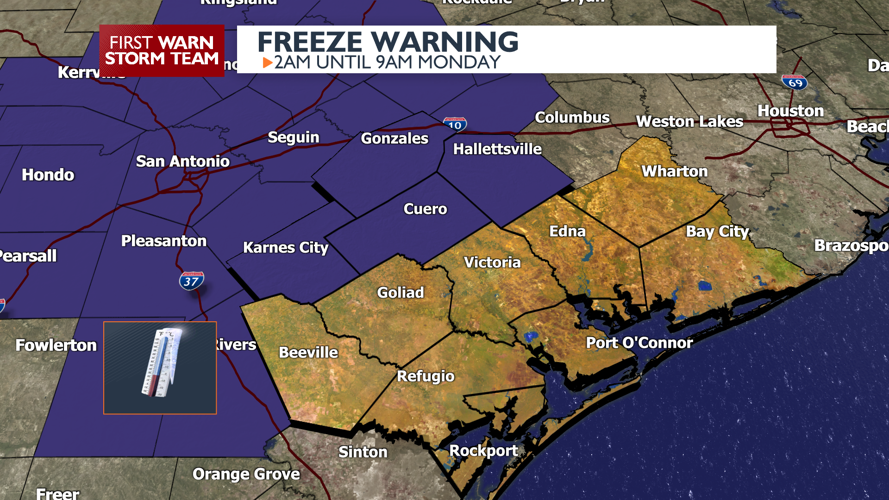 Some areas experiencing a light freeze tonight. | Weather ...