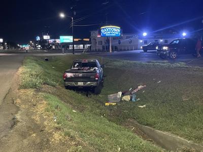 Car in ditch at Baytown | News | crossroadstoday.com
