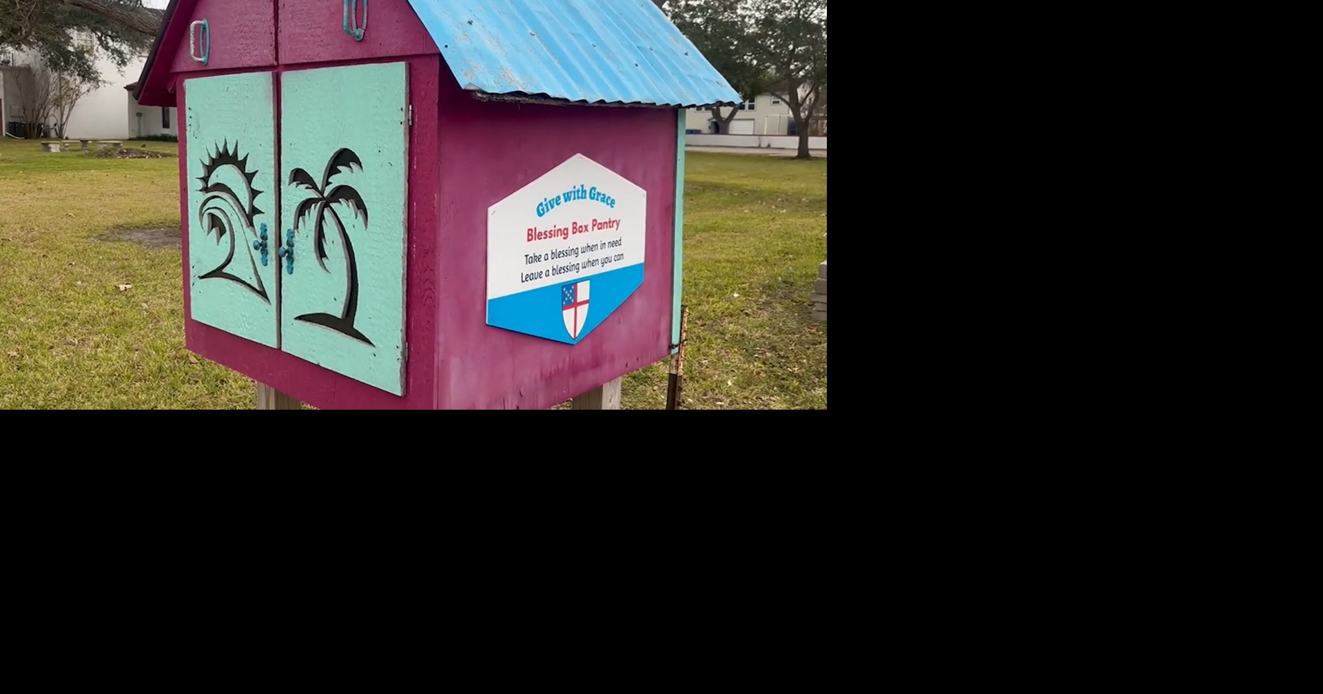 Local church sets up blessing box for community in need during winter
