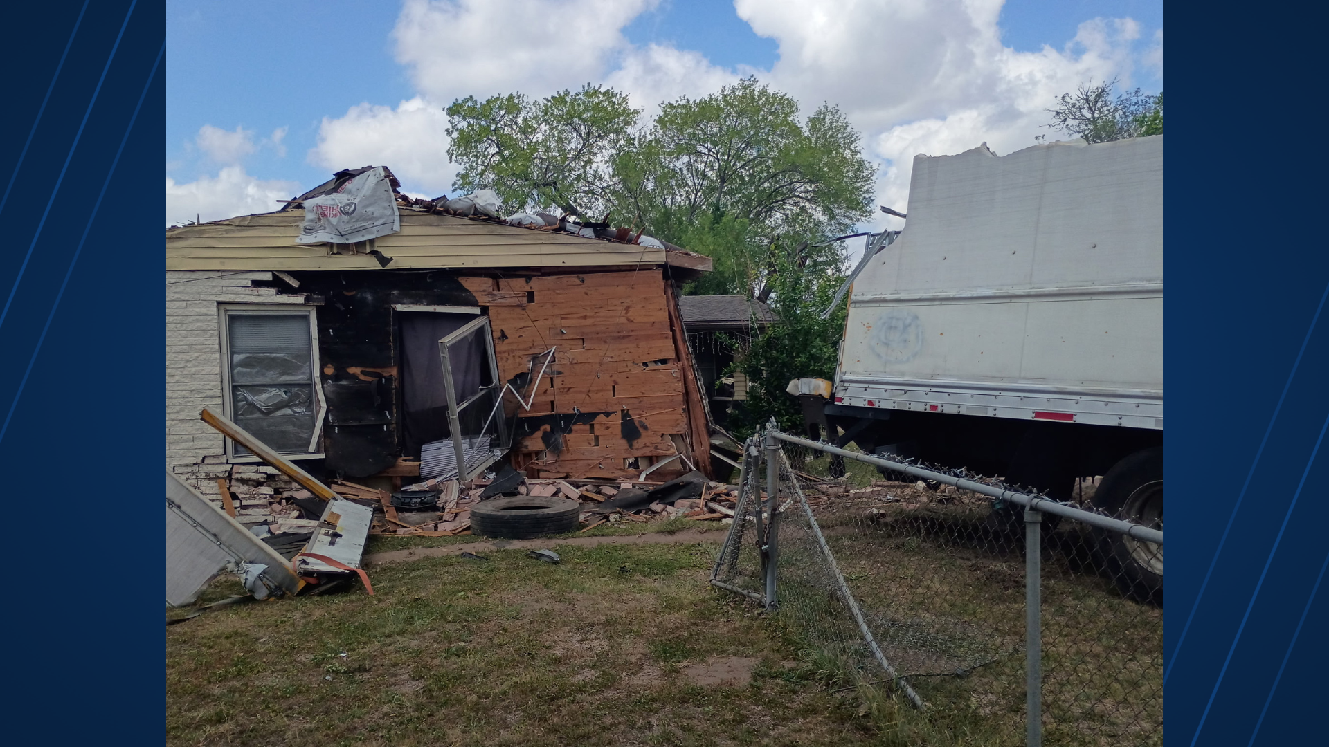 Box truck crashes into home in Victoria after driver's medical episode ...