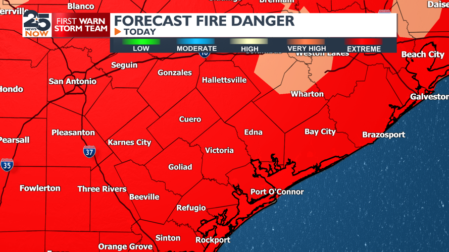 Extreme fire danger and much colder Monday | Weather | crossroadstoday.com
