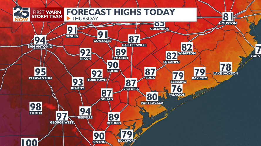 Near-record heat today and increasing rain chances next week | Weather ...