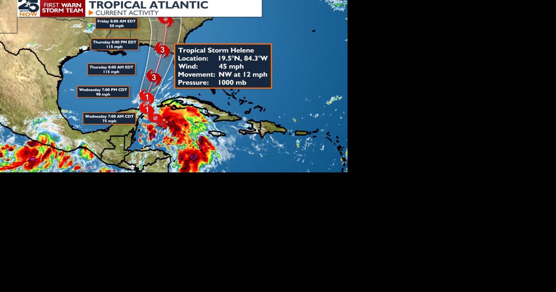 Tropical Storm Helene forms in the Caribbean | Weather ...