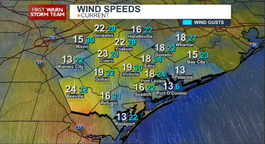Weather Alert with a Wind Advisory in place until 6 pm Wednesday ...