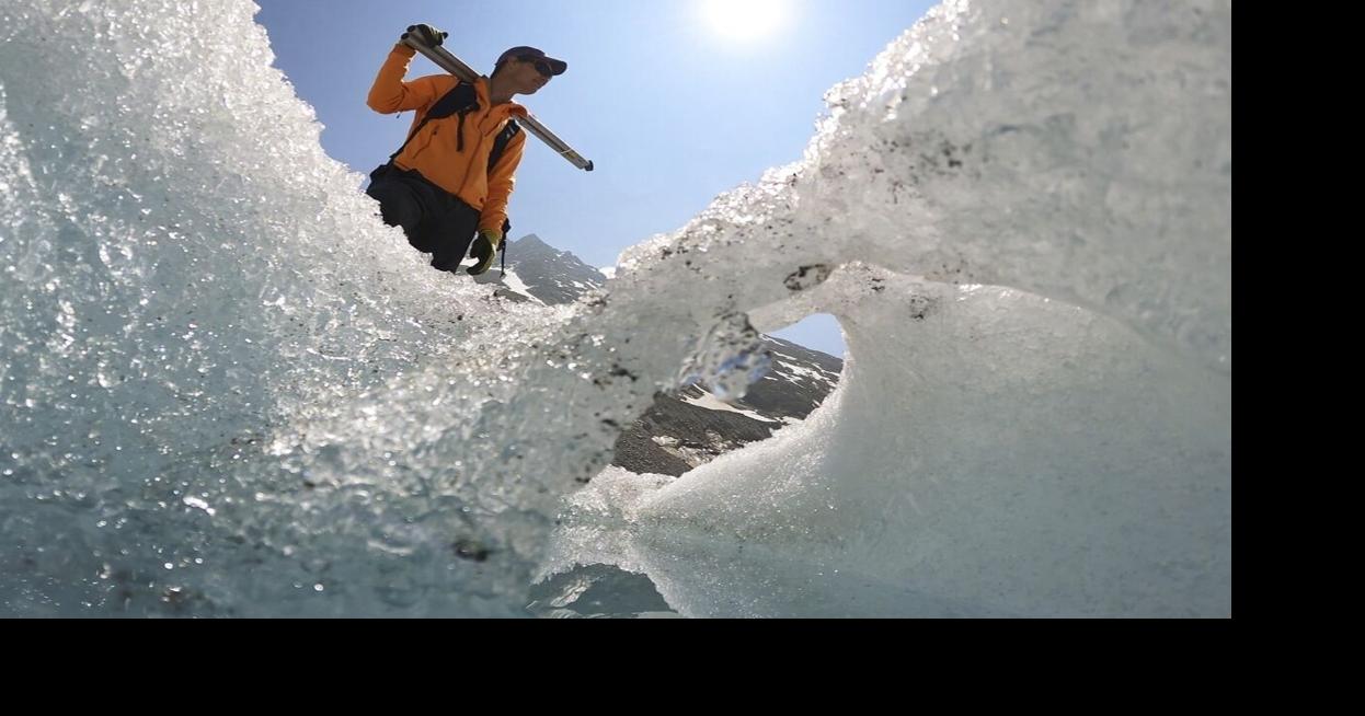 Switzerland's ebbing glaciers show new, strange phenomenon: holes like Swiss cheese