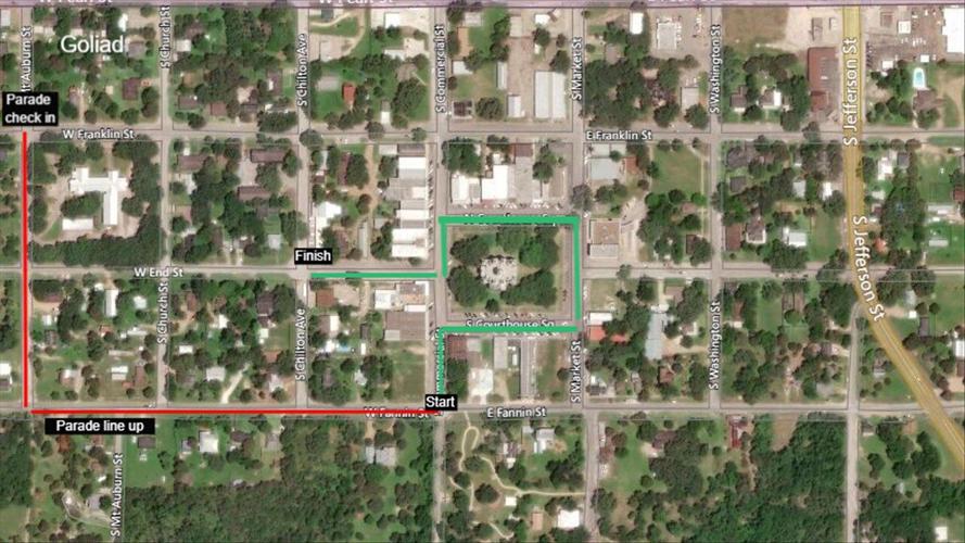 Parade Map Goliad County Fair and Rodeo has officially begun Home