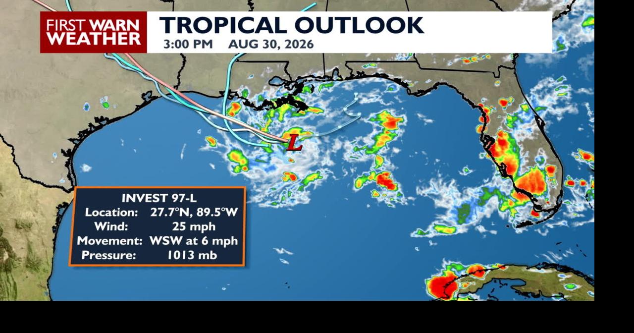 Update: Potential tropical development in Gulf