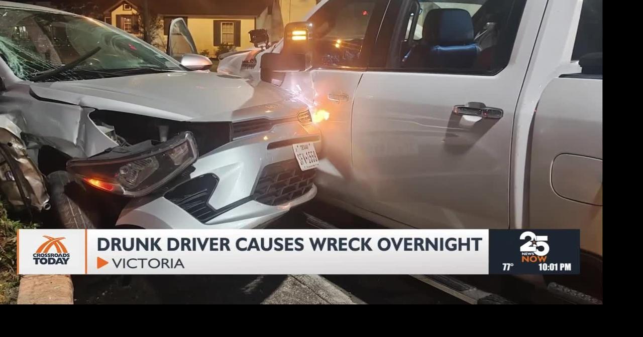 Woman arrested for drunk driving after causing nighttime wreck | Video ...
