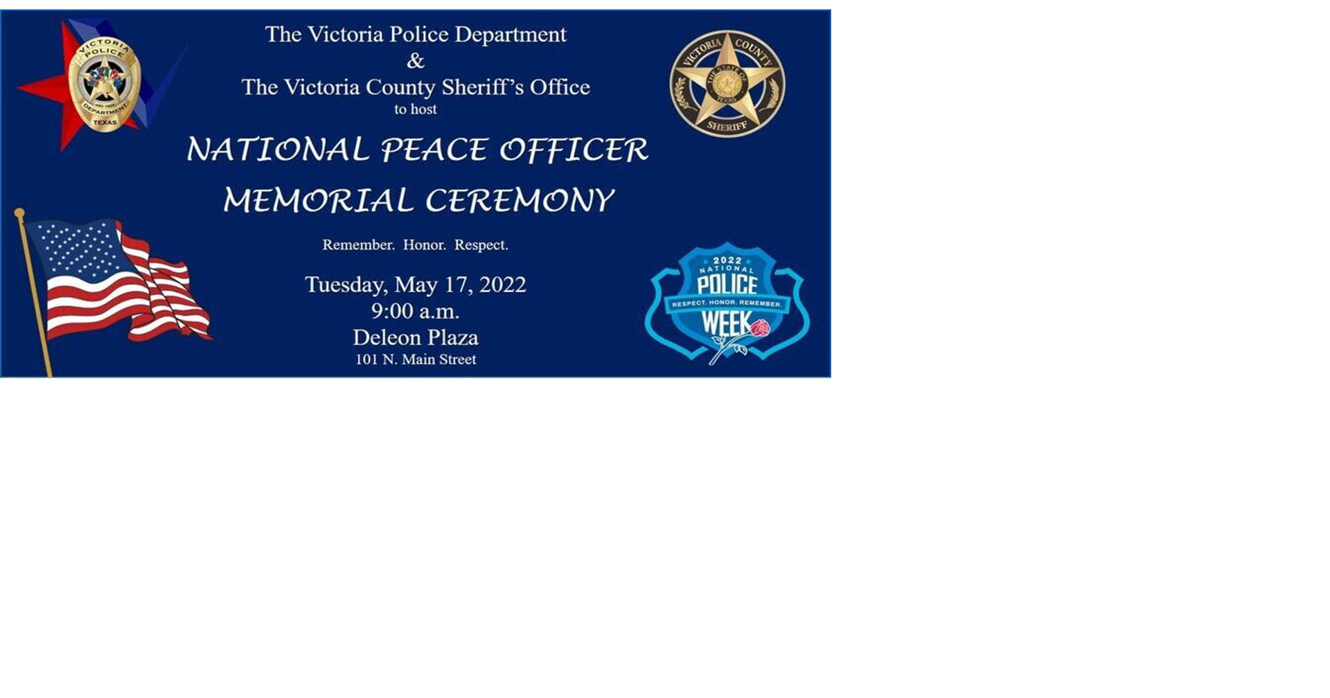 National Peace Officer Memorial ceremony to take place Tuesday Events