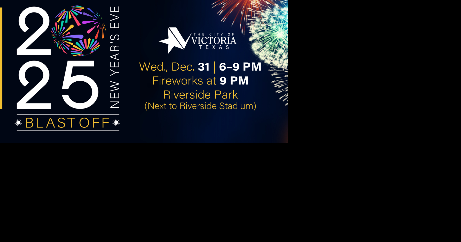 Victoria to host New Year’s Eve fireworks at Riverside Park