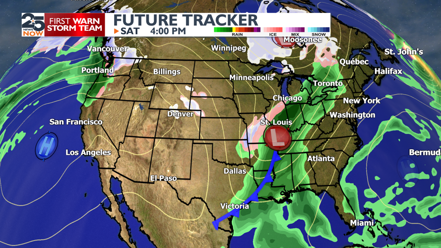 Mild conditions this week with rain chances increasing late week ...