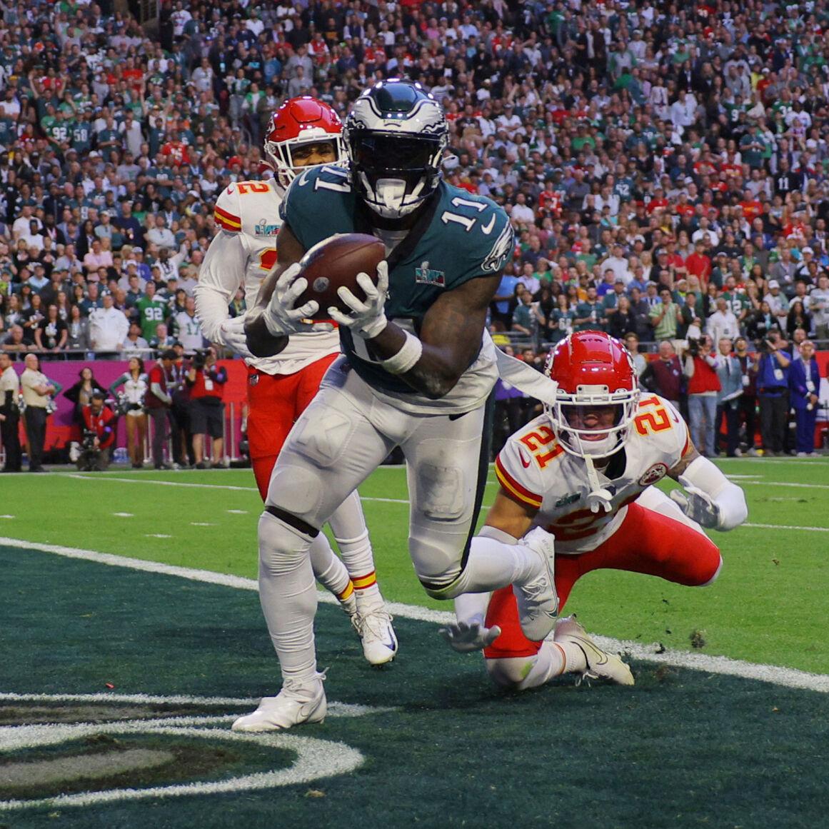 Kansas City Chiefs place kicker Harrison Butker kicks the winning field  goal with eight seconds left in the game giving the Chiefs a 38-35 victory  in