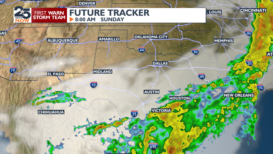 Rain chances return tomorrow and Easter storms now very likely ...