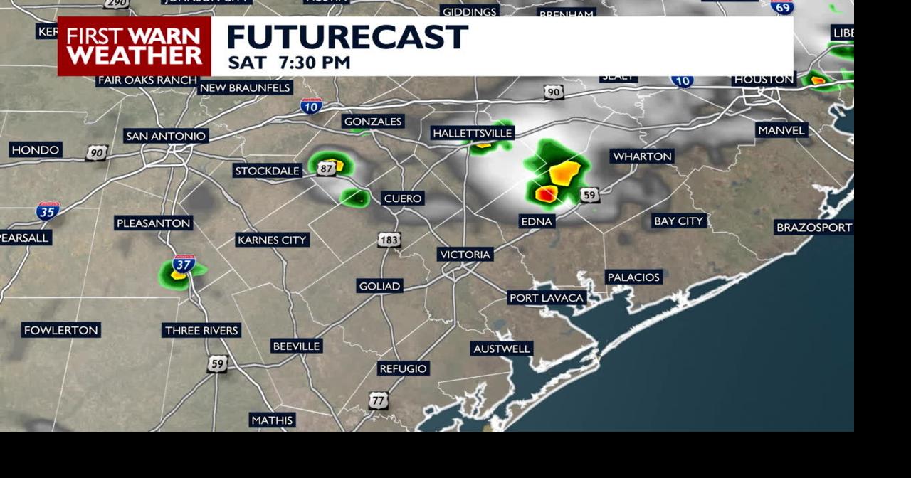 Rain showers and thunderstorms expected this weekend with high heat indices.