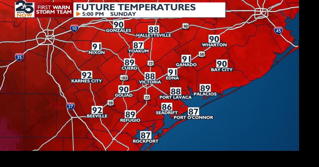 Hot week ahead with soaring temperatures and limited rain chances ...