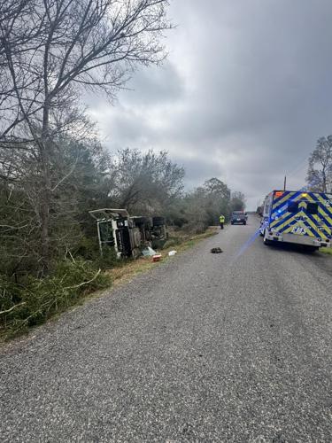Overturned trash truck temporarily closes County Road 132 | Automotive ...