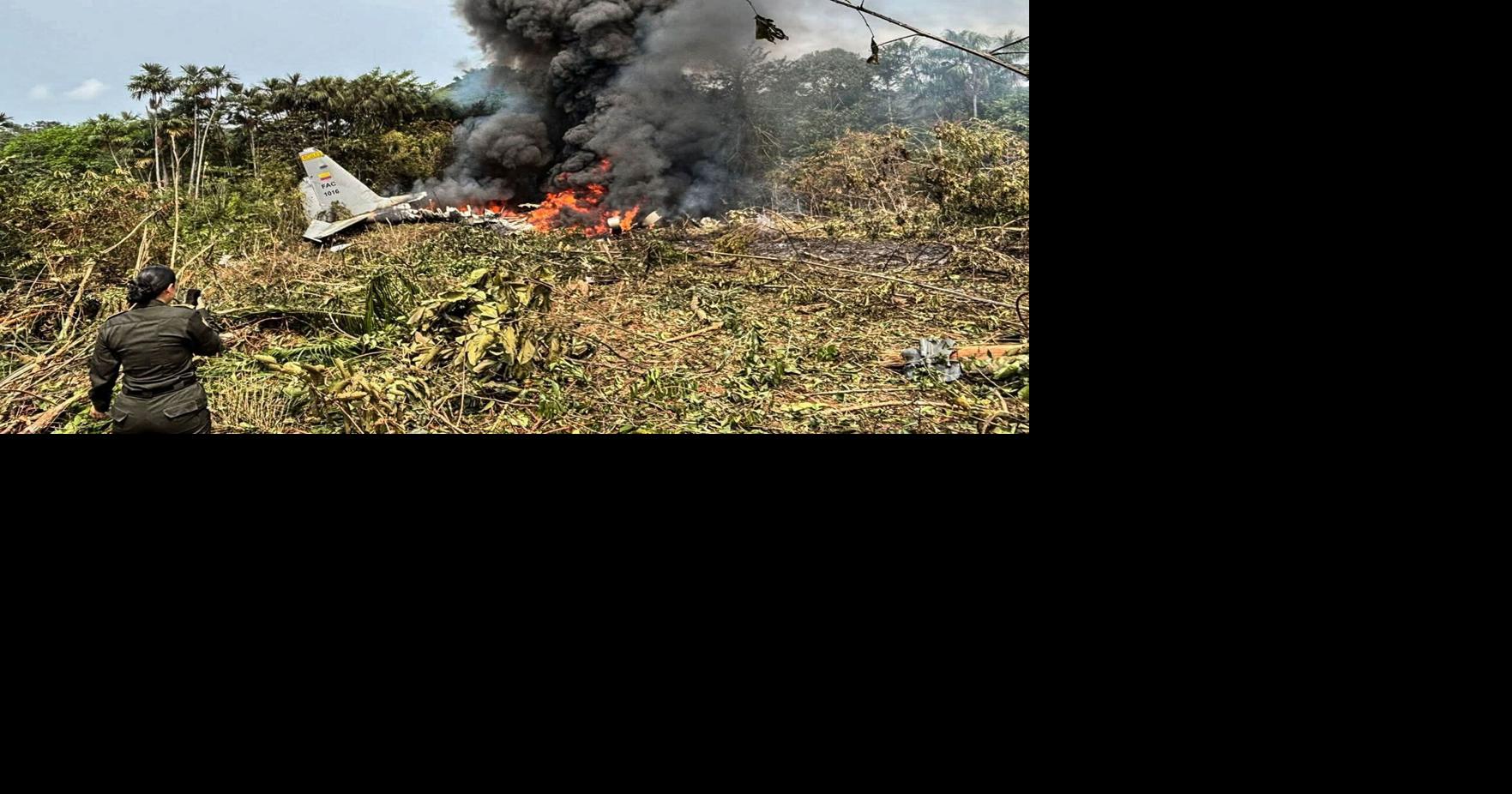At least 8 dead, 83 injured as Colombian military plane crashes on takeoff