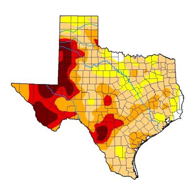 Drought Conditions in Texas on November 25, 2020