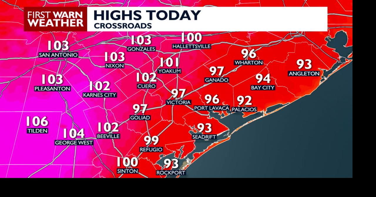 Rain chances continue, as well as the heat
