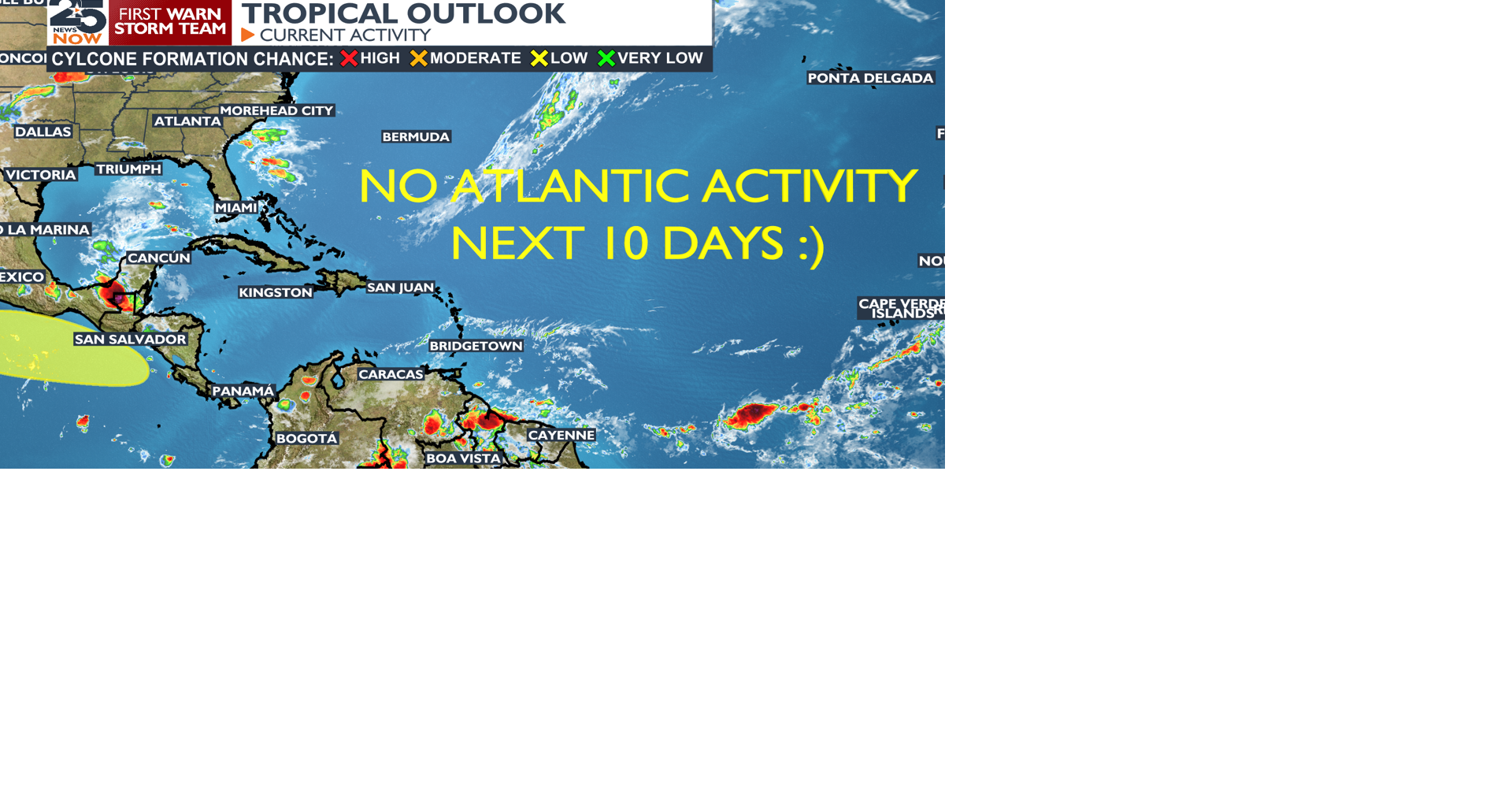 Warm and humid week with rain chances while hurricane season begins