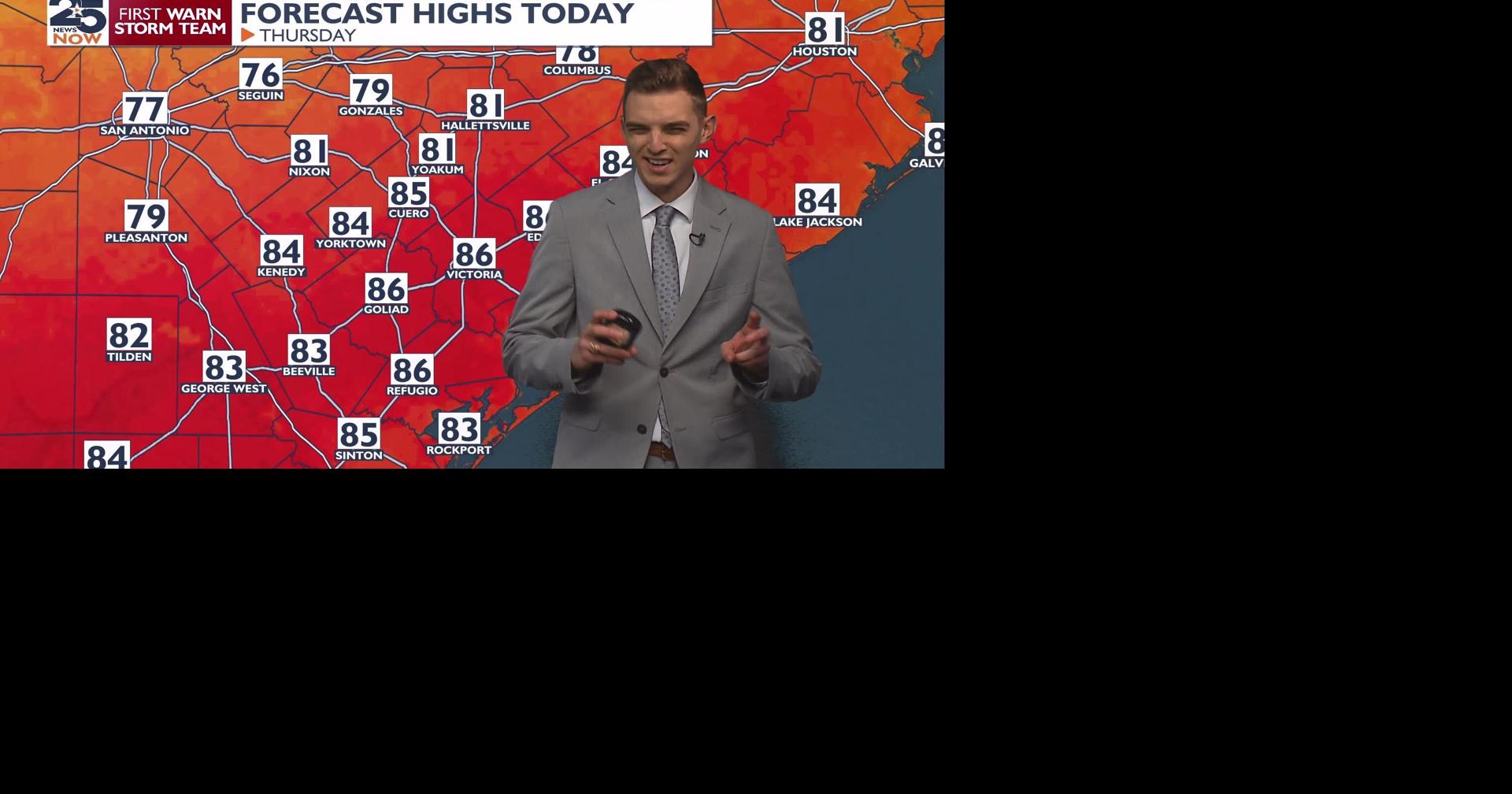 Rain and storms now very likely Friday with a cold front coming ...