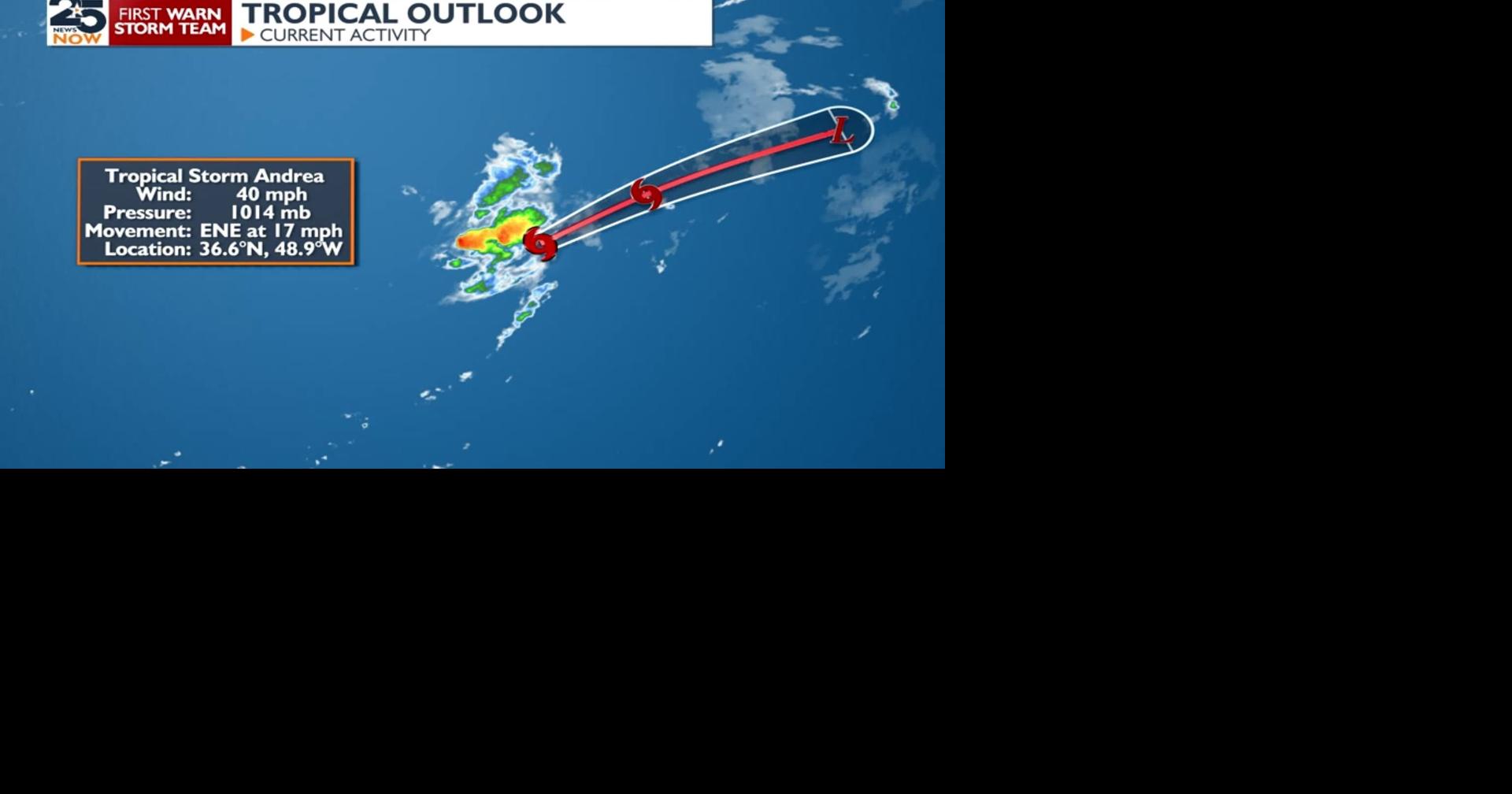 Tropical Storm Andrea becomes first Atlantic system | News ...