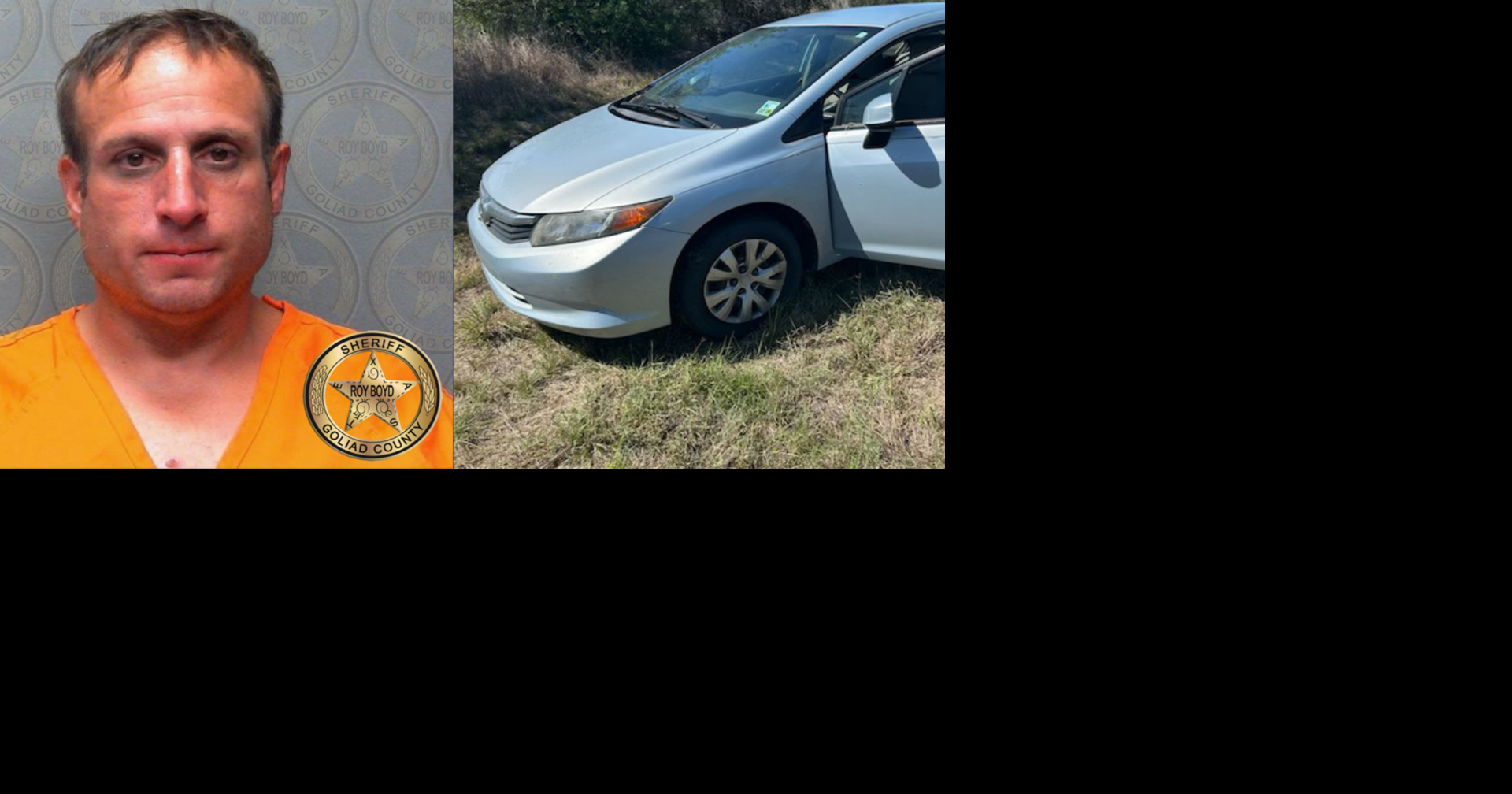 Louisiana man arrested in Goliad County after multi‑county pursuit