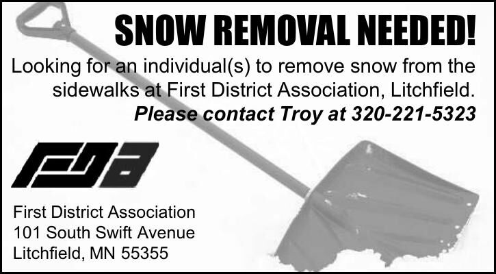 SNOW REMOVAL NEEDED! Looking for an
