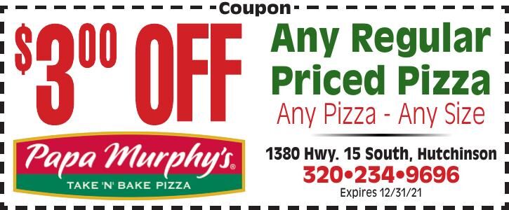 Coupon Any Regular Priced Pizza Any