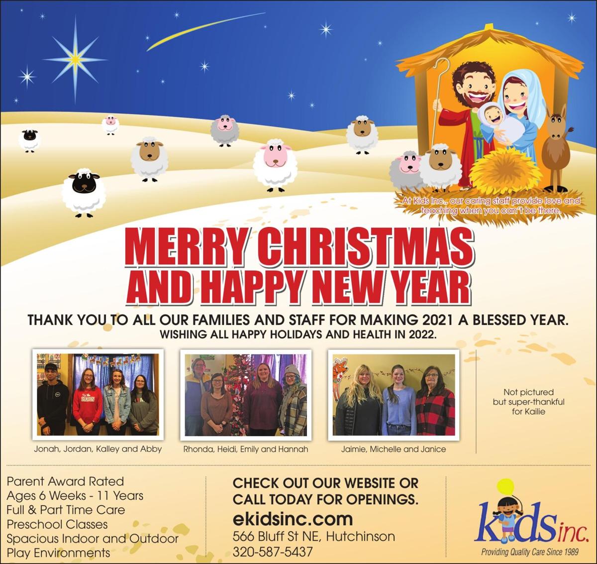 At Kids Inc., our caring staff provide