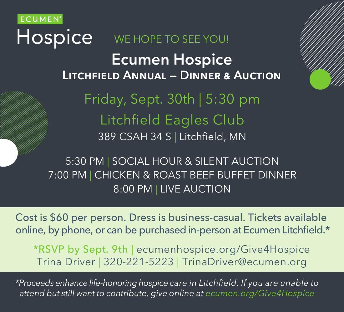 WE HOPE TO SEE YOU! Ecumen Hospice