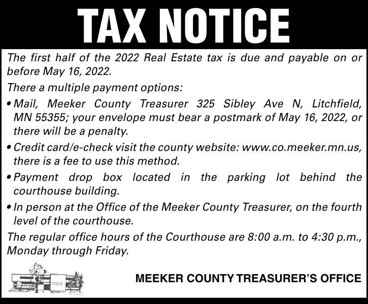 TAX NoTice The first half of the 2022