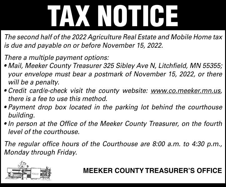 TAX NoTice The second half of the 2022