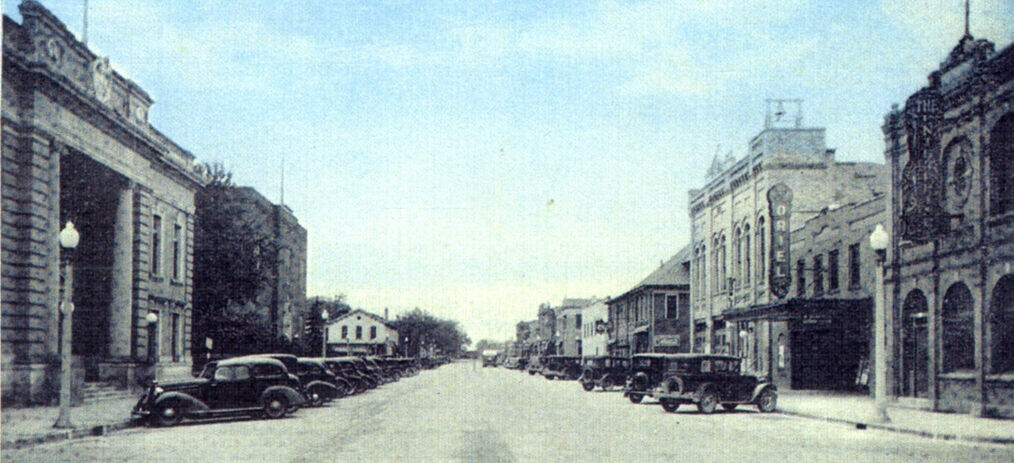 A 1930 view of downtown Glencoe
