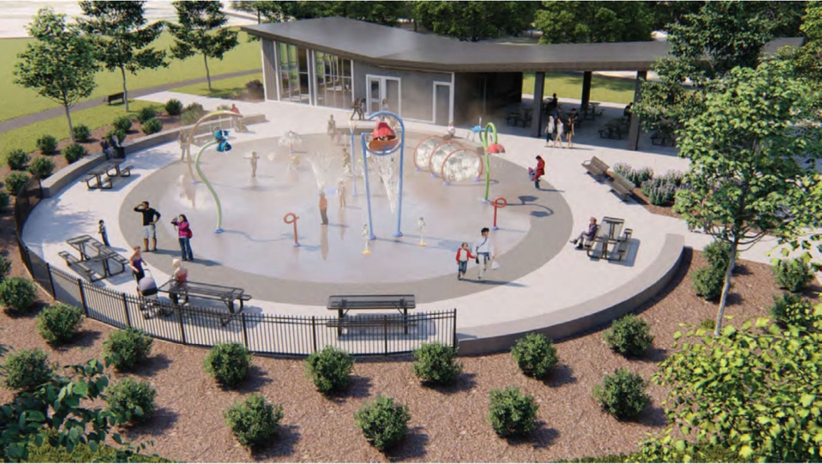 Hutchinson Picks Spot For Splash Pad Unveils Preliminary Design Local Crowrivermedia Com