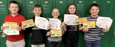 December Fifth-graders of the Month
