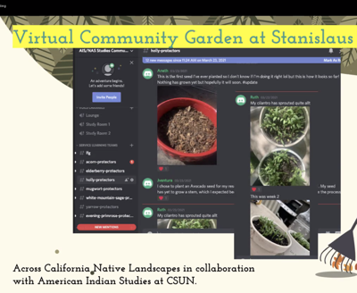 Virtual campus gardening at Stan State